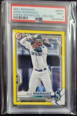 Julio Rodriguez [Yellow] #BP-86 Baseball Cards 2021 Bowman Paper Prospects Prices