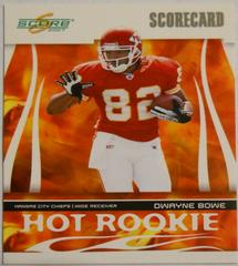 Dwayne Bowe [Scorecard] #HR-7 Football Cards 2007 Panini Score Hot Rookie Prices