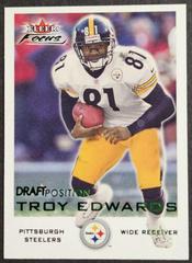 Troy Edwards [Draft Position] #25 Football Cards 2000 Fleer Focus Prices