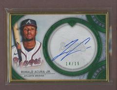 Ronald Acuna Jr. [Emerald] #TCA-RAJ Baseball Cards 2022 Topps Transcendent Collection Autographs Prices