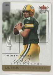 Brett Favre [Gold Die Cut] #9 UP Football Cards 2004 Ultra Performers Prices