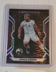 Sergio Aguero [Red Pulsar] Soccer Cards 2020 Panini Obsidian Prices
