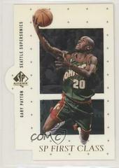 Gary Payton Basketball Cards 1998 SP Authentic First Class Prices