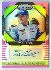 Ty Dillon [Pink] #E-TY Racing Cards 2020 Panini Prizm Nascar Endorsements Autographs Prices