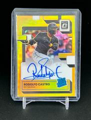 Rodolfo Castro [Gold] Baseball Cards 2022 Panini Donruss Optic Rated Rookie Signatures Prices