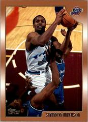 Shandon Anderson #172 Basketball Cards 1998 Topps Prices
