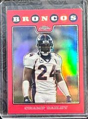 Champ Bailey [Red Refractor] #TC118 Football Cards 2008 Topps Chrome Prices