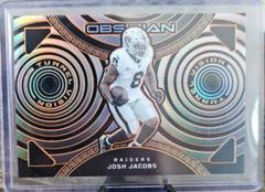 Josh Jacobs [Orange Electric Etch] #18 Football Cards 2023 Panini Obsidian Tunnel Vision Prices