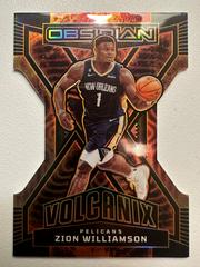 Zion Williamson #24 Basketball Cards 2022 Panini Obsidian Volcanix Prices