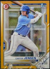 Carter Jensen [Gold] #BD-106 Baseball Cards 2021 Bowman Draft Prices
