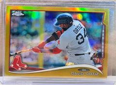 David Ortiz [Batting Gold Refractor] #201 Baseball Cards 2014 Topps Chrome Prices