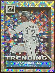 Jazz Chisholm [Diamond] #T-3 Baseball Cards 2022 Panini Donruss Trending Prices