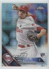 Aaron Nola [Prism Refractor] #114 Baseball Cards 2016 Topps Chrome Prices