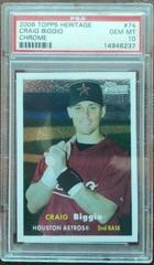 Craig Biggio #74 Baseball Cards 2006 Topps Heritage Chrome Prices