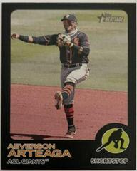 Aeverson Arteaga [Black] #58 Baseball Cards 2022 Topps Heritage Minor League Prices