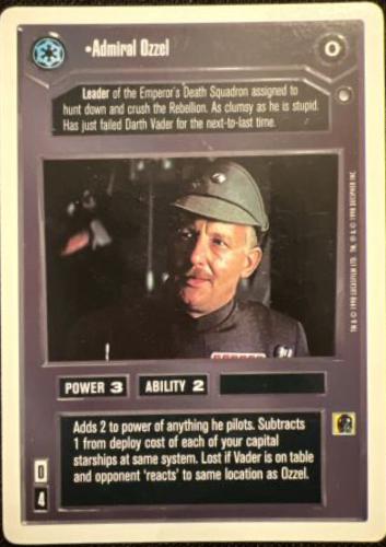 Admiral Ozzel [Revised] Star Wars CCG Hoth