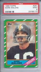 Mark Malone Football Cards 1986 Topps Prices