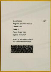 Cooper Kupp Football Cards 2022 Panini Absolute Glass Prices
