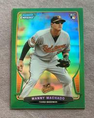 Manny Machado [Green Refractor] #324 Baseball Cards 2013 Bowman Chrome Mini Prices