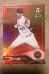 Jacob deGrom [Red] #53 Baseball Cards 2021 Bowman Platinum Prices