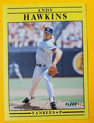 Andy Hawkins [1978 Stats Included] #666 Baseball Cards 1991 Fleer Prices