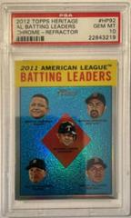 AL Batting Leaders [Refractor] #HP92 Baseball Cards 2012 Topps Heritage Chrome Prices