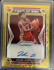 Jalen Johnson [Gold] #FBR-JJO Basketball Cards 2021 Panini Prizm Fast Break Rookie Autographs Prices