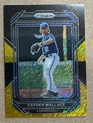 Cayden Wallace [Black Gold Shimmer] #74 Baseball Cards 2023 Panini Prizm Prices