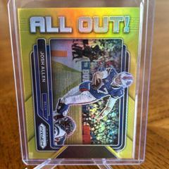 Josh Allen [Gold] #AO-3 Football Cards 2022 Panini Prizm All Out Prices