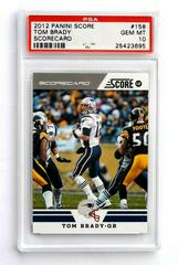 Tom Brady [Scorecard] #158 Football Cards 2012 Panini Score Prices