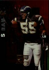 Junior Seau [Retail Red] #199 Football Cards 1998 Playoff Momentum Prices