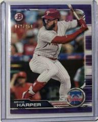 Bryce Harper [Purple] #3 Baseball Cards 2019 Bowman Prices
