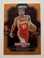Trae Young [Orange] #1 Basketball Cards 2022 Panini Prizm Monopoly Prices