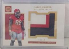 Jalen Carter #ERS-JC Football Cards 2023 Panini Chronicles Draft Picks Encased Substantial Rookie Swatches Prices
