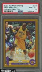 Karl Malone [Gold Refractor] Basketball Cards 2003 Topps Chrome Prices