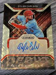 Dylan Carlson [Gold Prizm] Baseball Cards 2022 Panini Prizm Debut Signatures Prices