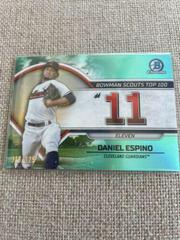 Daniel Espino [Aqua] #BTP-11 Baseball Cards 2023 Bowman Scouts Top 100 Prices