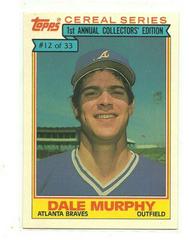 Dale Murphy #12 Baseball Cards 1984 Topps Cereal Series Prices