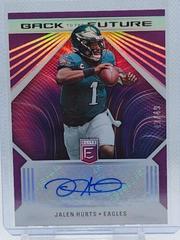 Jalen Hurts [Purple] Football Cards 2022 Panini Donruss Elite Back to the Future Signatures Prices