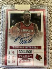 Donovan Mitchell [Vertical Autograph Cracked Ice] #113 Basketball Cards 2017 Panini Contenders Prices