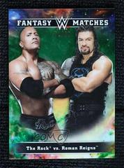 Roman Reigns, The Rock [Green] #FM-7 Wrestling Cards 2020 Topps WWE Chrome Fantasy Matches Prices