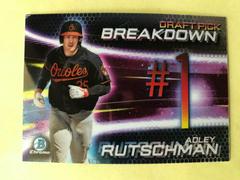 Adley Rutschman #BSB-AR Baseball Cards 2019 Bowman Draft Chrome Pick Breakdown Prices