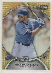 Mike Moustakas [Rookie Gold Refractor] #9 Baseball Cards 2011 Bowman Sterling Prices