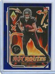 Drake London [Blue] #HR-1 Football Cards 2022 Panini Phoenix Hot Routes Prices