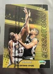 Tim Duncan [Gold Refractor w/ Coating] #125 Basketball Cards 1999 Finest Prices