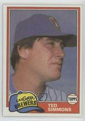 Ted Simmons [Traded] #830 Baseball Cards 1981 Topps Prices