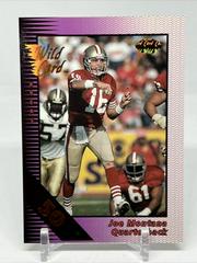 Joe Montana [50 Stripe] Football Cards 1992 Wild Card Field Force Prices