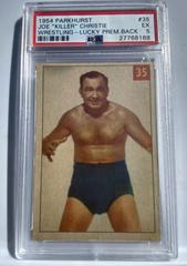 Joe 'Killer' Christie [Lucky Premium Back] Wrestling Cards 1954 Parkhurst Prices