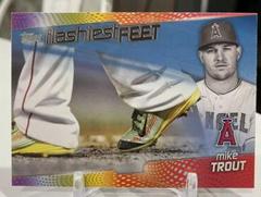 Mike Trout [Blue] Baseball Cards 2022 Topps Flashiest Feet Prices