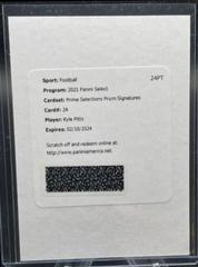 Kyle Pitts #PS-KPI Football Cards 2021 Panini Select Prime Selections Signatures Prices